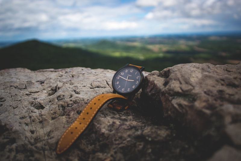 Vintage watch resting on a collector's tray